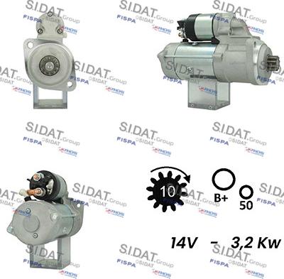 Sidat S12ML0709 - Motorino d'avviamento autozon.pro