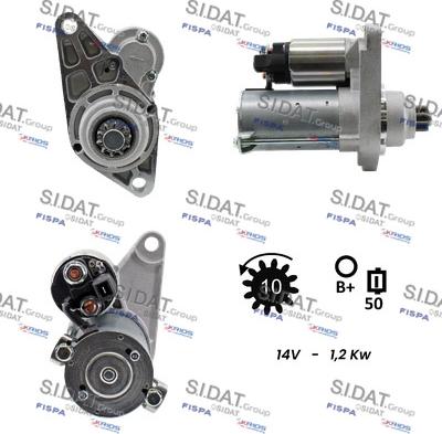 Sidat S12VA0442A2 - Motorino d'avviamento autozon.pro