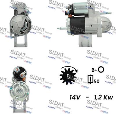 Sidat S12VA0557A2 - Motorino d'avviamento autozon.pro