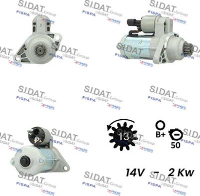 Sidat S12VA0635A2 - Motorino d'avviamento autozon.pro