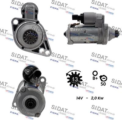 Sidat S12VA0095 - Motorino d'avviamento autozon.pro