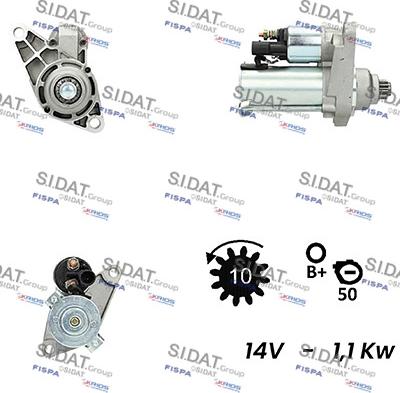 Sidat S12VA0093 - Motorino d'avviamento autozon.pro