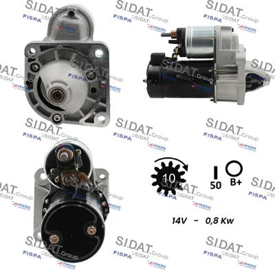 Sidat S12VA0044 - Motorino d'avviamento autozon.pro