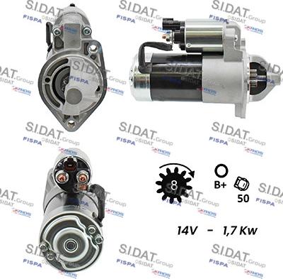 Sidat S12VA0086A2 - Motorino d'avviamento autozon.pro