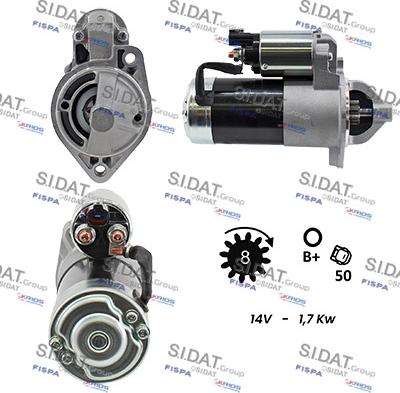 Sidat S12VA0086 - Motorino d'avviamento autozon.pro