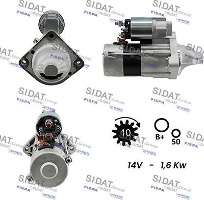 Sidat S12VA0081A2 - Motorino d'avviamento autozon.pro