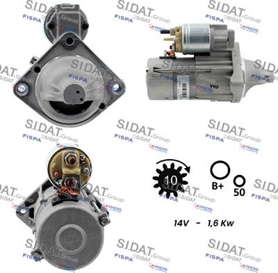 Sidat S12VA0081 - Motorino d'avviamento autozon.pro