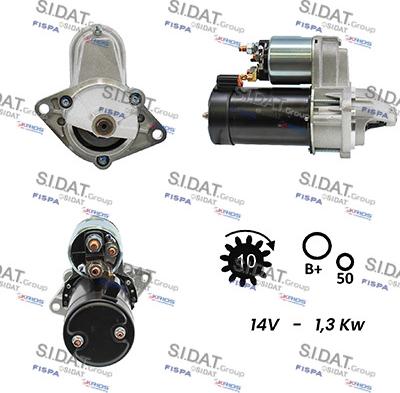 Sidat S12VA0025A2 - Motorino d'avviamento autozon.pro