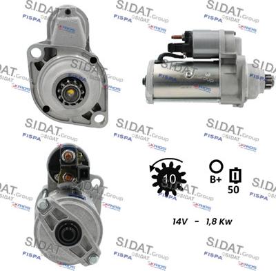 Sidat S12VA0027 - Motorino d'avviamento autozon.pro