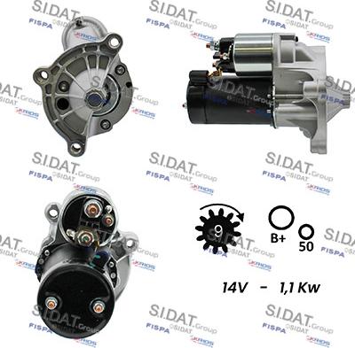 Sidat S12VA0071A2 - Motorino d'avviamento autozon.pro