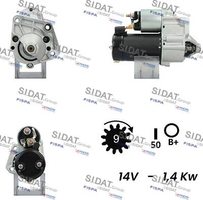 Sidat S12VA0151A2 - Motorino d'avviamento autozon.pro