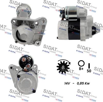 Sidat S12VA0101A2 - Motorino d'avviamento autozon.pro