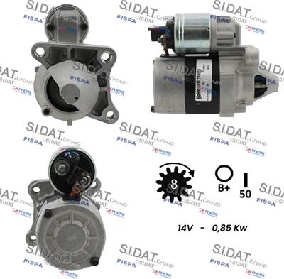 Sidat S12VA0101 - Motorino d'avviamento autozon.pro