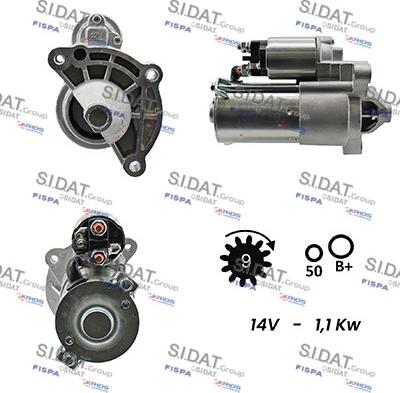 Sidat S12VA0113A2 - Motorino d'avviamento autozon.pro