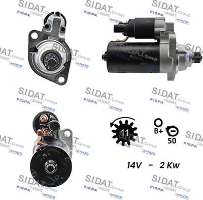 Sidat S12VA0117A2 - Motorino d'avviamento autozon.pro