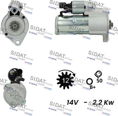 Sidat S12VA0178A2 - Motorino d'avviamento autozon.pro