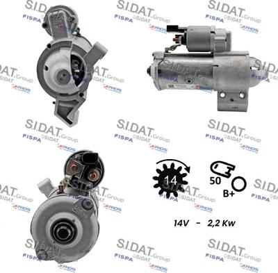 Sidat S12VA0848 - Motorino d'avviamento autozon.pro