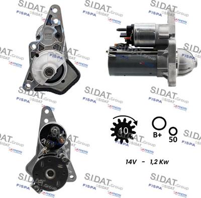 Sidat S12VA0856 - Motorino d'avviamento autozon.pro