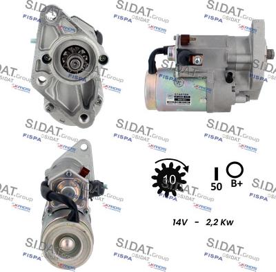 Sidat S12VA0850 - Motorino d'avviamento autozon.pro