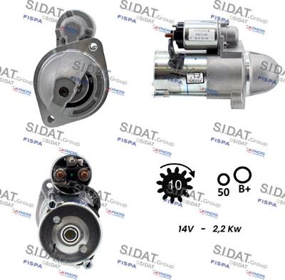 Sidat S12VA0808 - Motorino d'avviamento autozon.pro