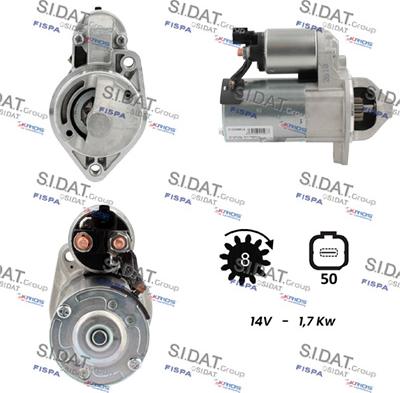 Sidat S12VA0814 - Motorino d'avviamento autozon.pro