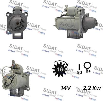 Sidat S12VA0387 - Motorino d'avviamento autozon.pro