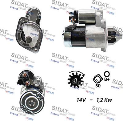 Sidat S12VA0213 - Motorino d'avviamento autozon.pro