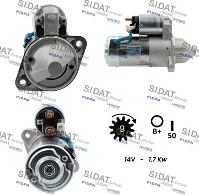 Sidat S12VA0212 - Motorino d'avviamento autozon.pro