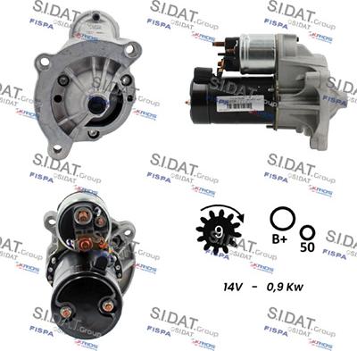 Sidat S12VA0238 - Motorino d'avviamento autozon.pro