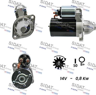 Sidat S12VA0771A2 - Motorino d'avviamento autozon.pro