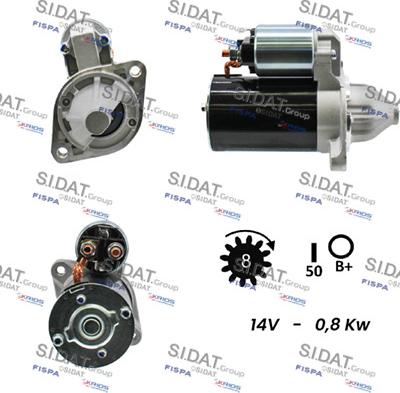 Sidat S12VA0771 - Motorino d'avviamento autozon.pro