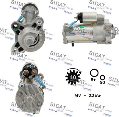 Sidat S12VS0481 - Motorino d'avviamento autozon.pro