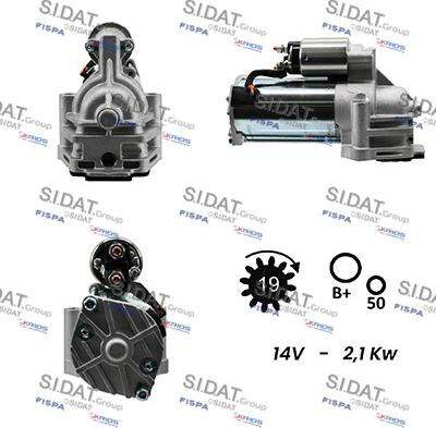 Sidat S12VS0032A2 - Motorino d'avviamento autozon.pro