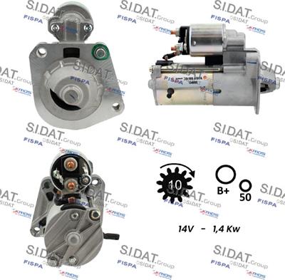 Sidat S12VS0369 - Motorino d'avviamento autozon.pro