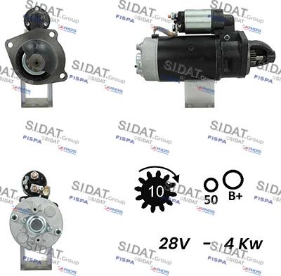 Sidat S24BH0099A2 - Motorino d'avviamento autozon.pro