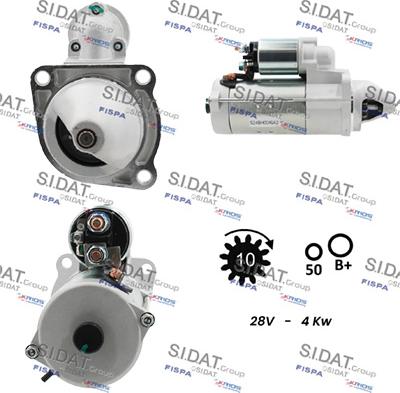 Sidat S24BH0049A2 - Motorino d'avviamento autozon.pro