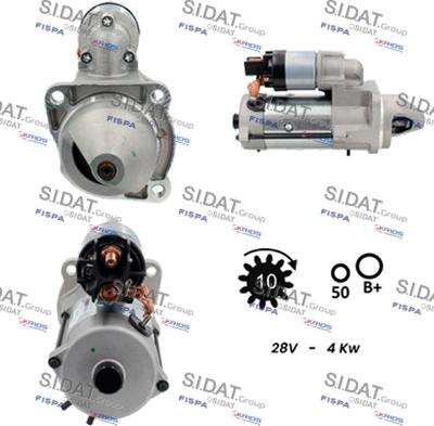 Sidat S24BH0049 - Motorino d'avviamento autozon.pro