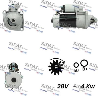 Sidat S24BH0044A2 - Motorino d'avviamento autozon.pro