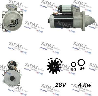 Sidat S24BH0045A2 - Motorino d'avviamento autozon.pro