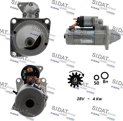 Sidat S24BH0045 - Motorino d'avviamento autozon.pro