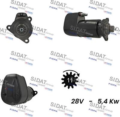 Sidat S24BH0040A2 - Motorino d'avviamento autozon.pro