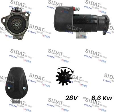 Sidat S24BH0041A2 - Motorino d'avviamento autozon.pro