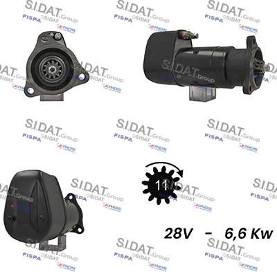 Sidat S24BH0043A2 - Motorino d'avviamento autozon.pro