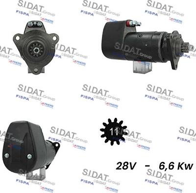 Sidat S24BH0042A2 - Motorino d'avviamento autozon.pro