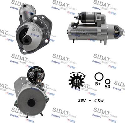 Sidat S24BH0051A2 - Motorino d'avviamento autozon.pro