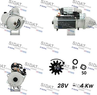 Sidat S24BH0069A2 - Motorino d'avviamento autozon.pro