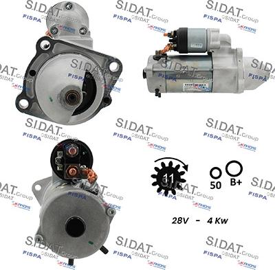 Sidat S24BH0064 - Motorino d'avviamento autozon.pro