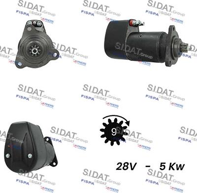 Sidat S24BH0060A2 - Motorino d'avviamento autozon.pro