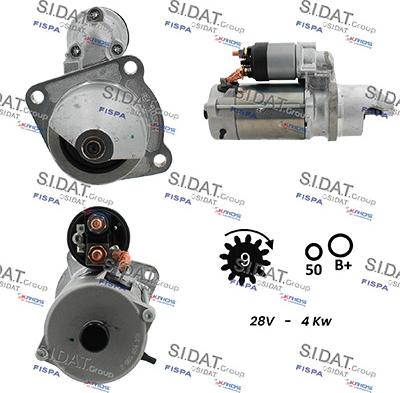 Sidat S24BH0062 - Motorino d'avviamento autozon.pro