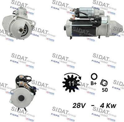 Sidat S24BH0067A2 - Motorino d'avviamento autozon.pro